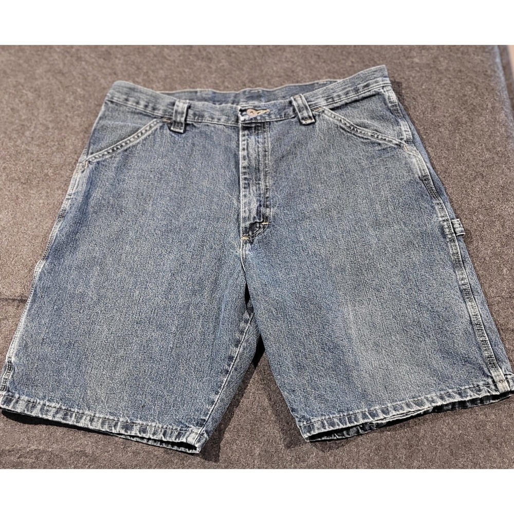 Wrangler Utility Carpenter Denim Jeans Mens Size 34 Blue 100% Cotton 67CUTQW
